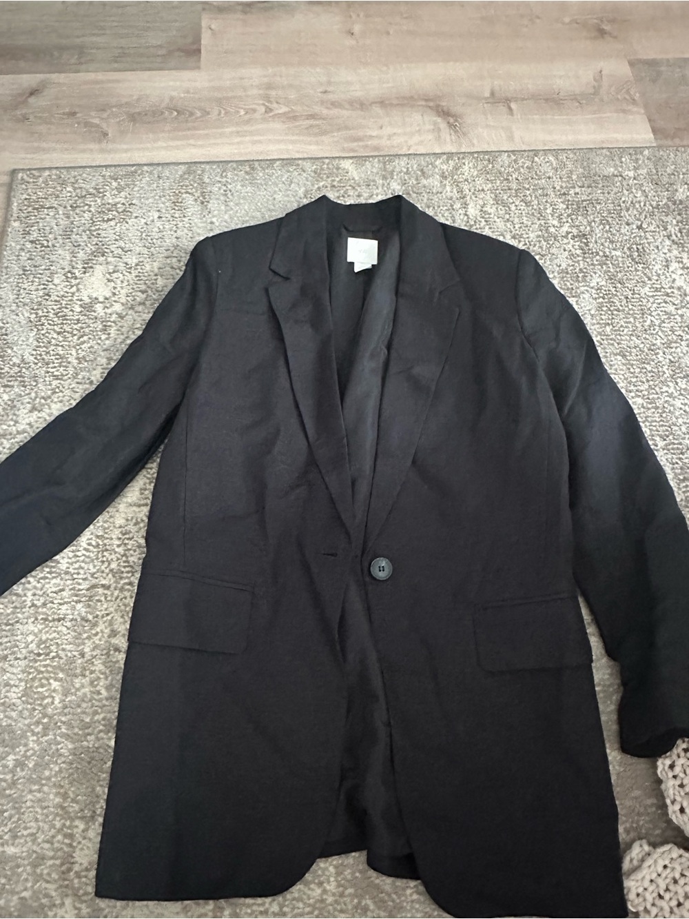 H&M Black Single-Button Women's Blazer